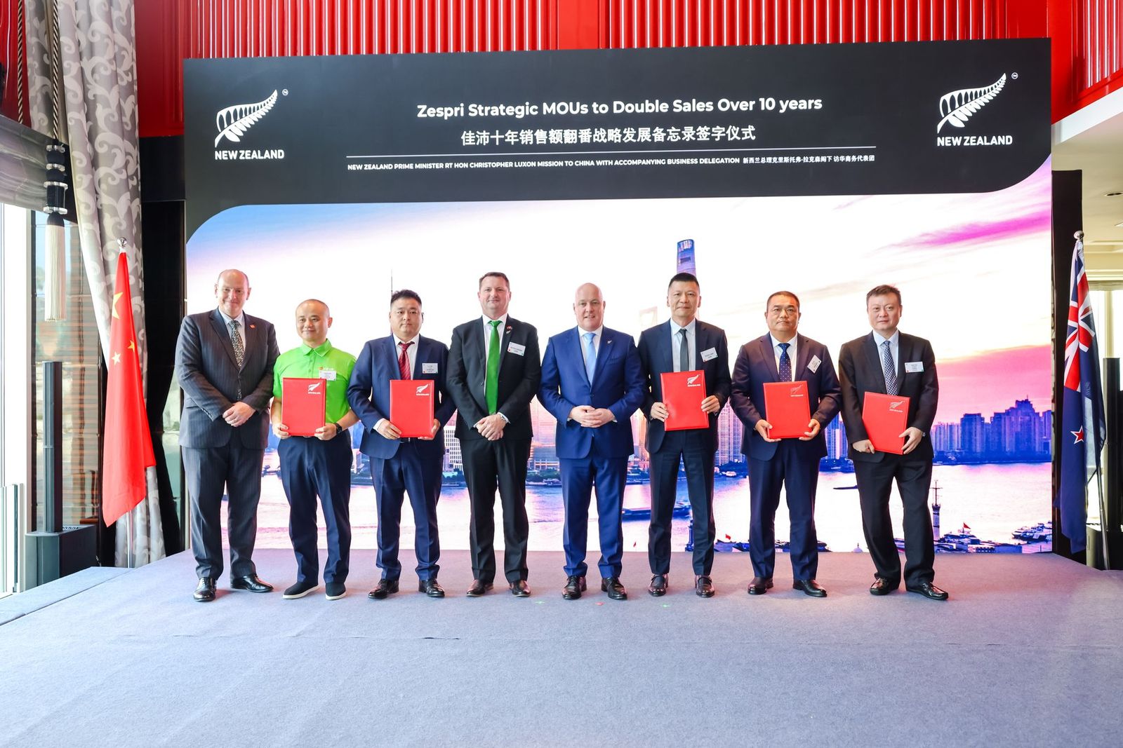 Zespri signs strategic MOUs to double fruit sales in China over 10 years