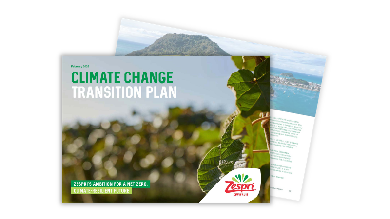 Zespri launches updated sustainability targets and climate transition plan 